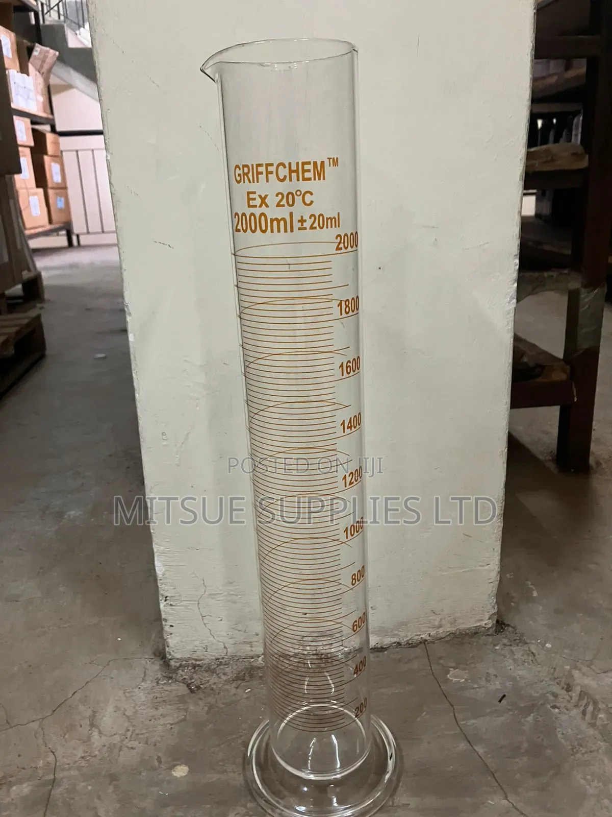 Measuring Cylinder Glass 2000ml ( 2l)