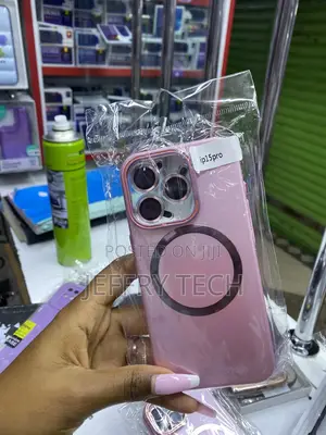 Xcoxco iPhone 15 Pro Magsafe Case With Lense Protector and Stand