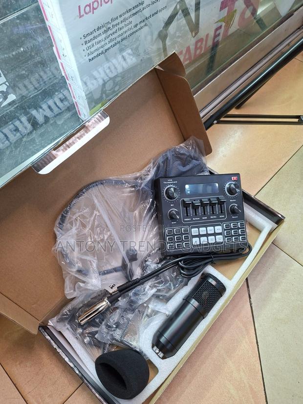 Professional Bm800 Condenser Mic With V9 Audio Mixer - thumbnail 2