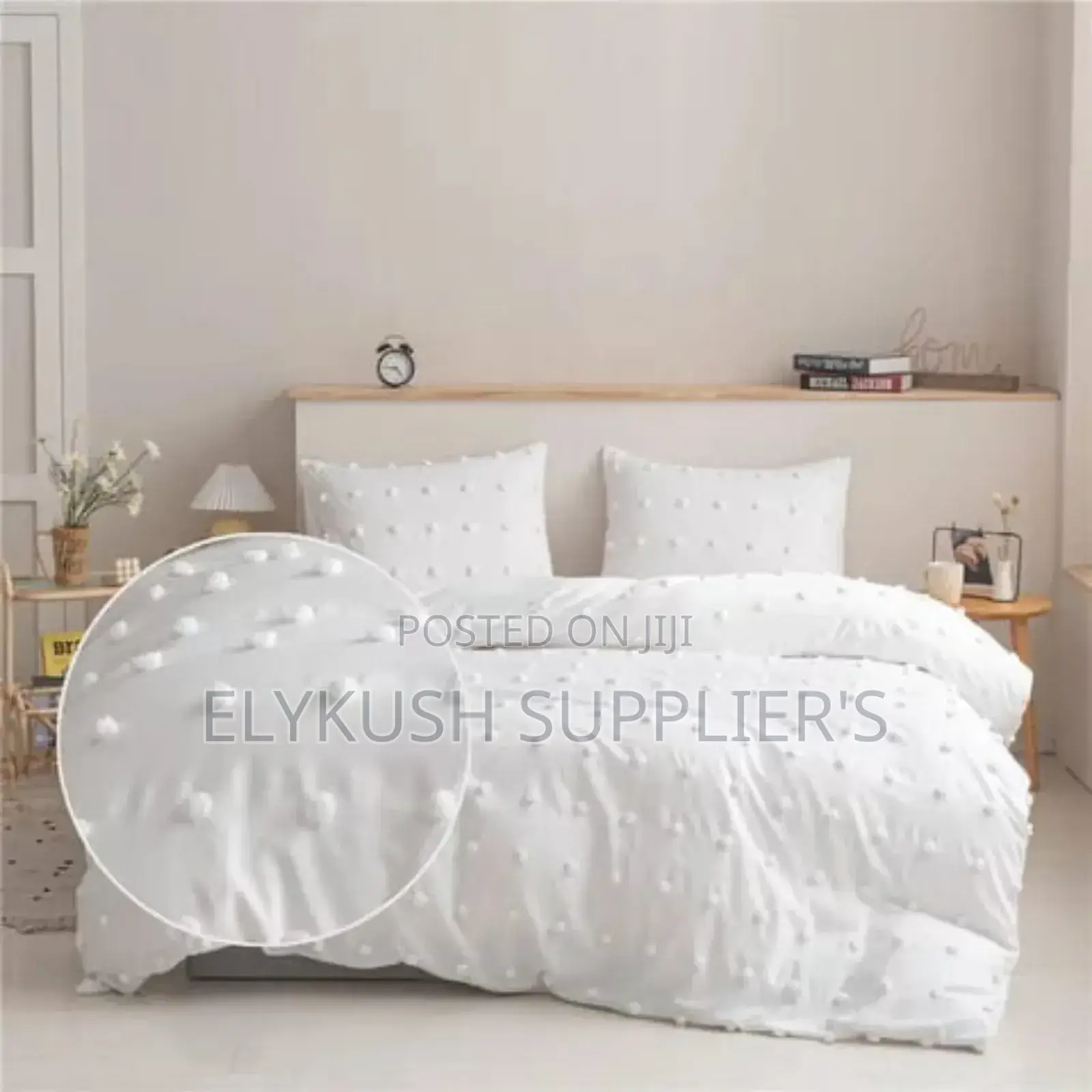 *Luxury Tufted Dot Design Duvet Cover Set*
Size:6*6/6*7