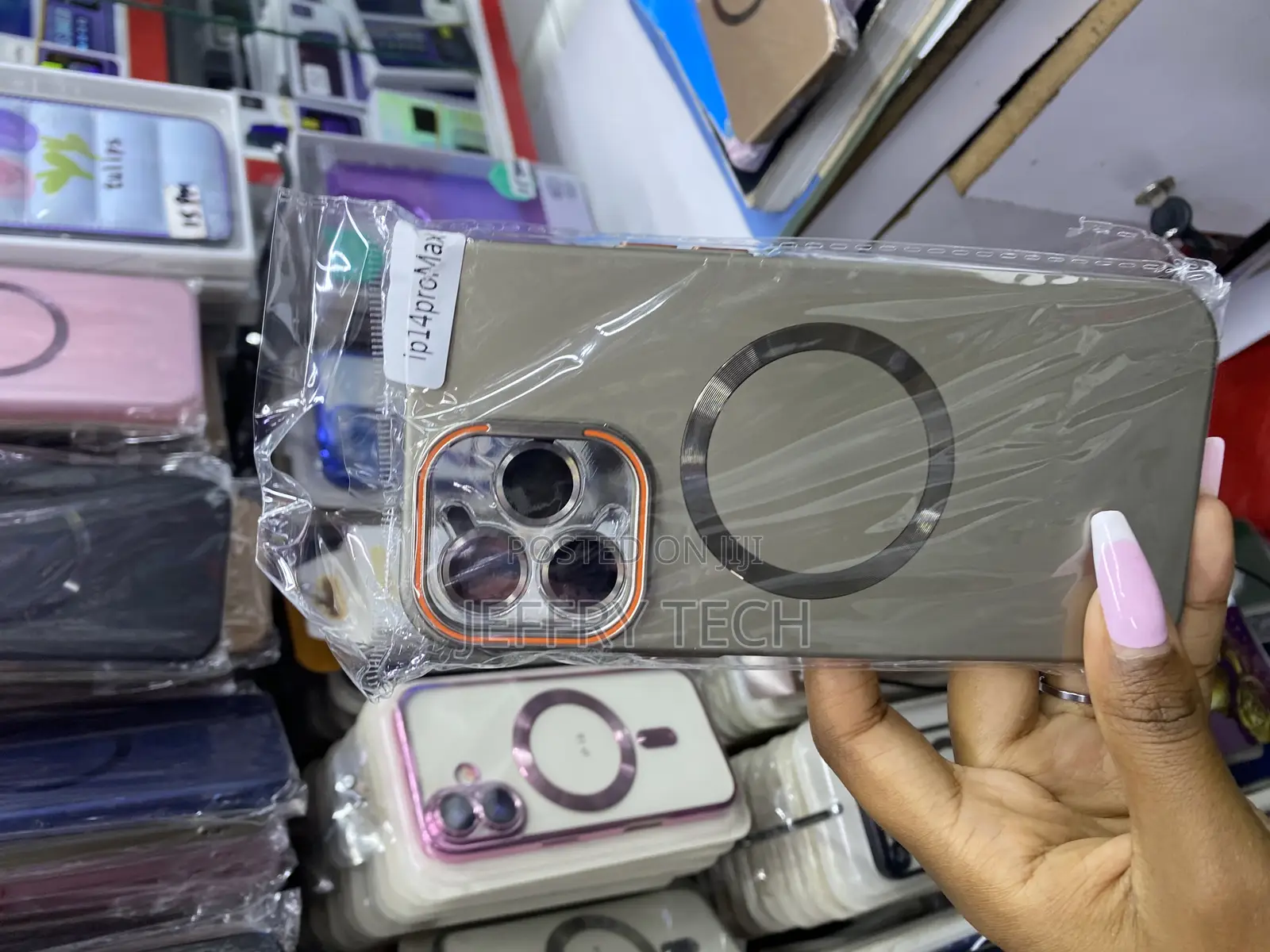 Zaxcv Magnetic for iPhone 14 Pro Max Magsafe Case With Lense Protector
