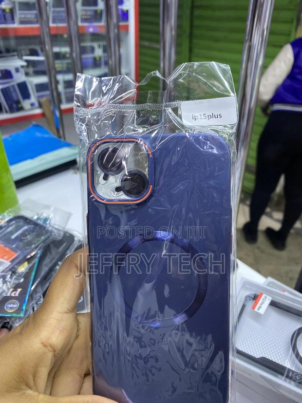 Asmika Magnetic for iPhone 15 Plus Case With Lense Protector and Stand - main view