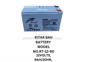 Ritar 12v 9ah 20hrs Ups Battery