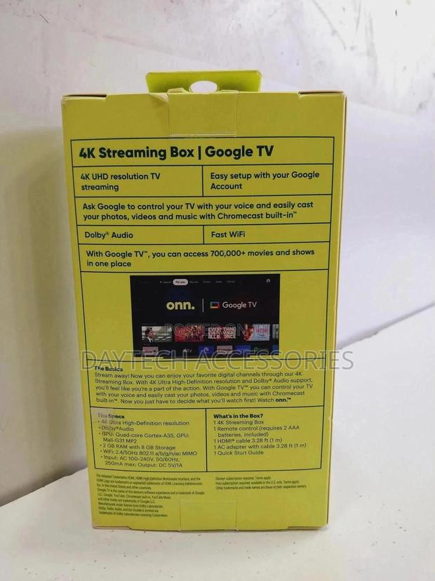Onn. Google Tv Streaming Box - thumbnail 2