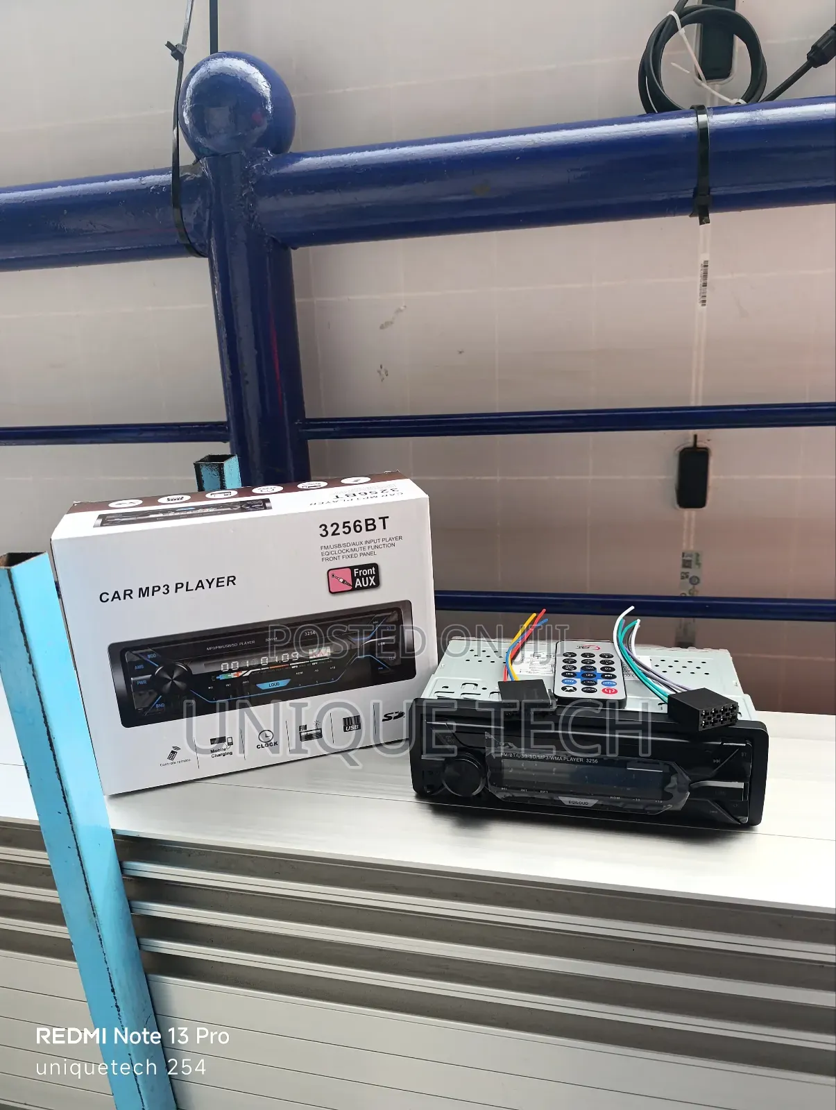 Car Mp3 Player Stereo With Usb/ Sd /Aux Inputs and Wiring Kit