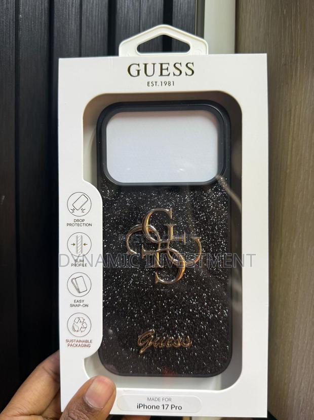 Guess Glitter Shockproof Hard Case/Cover for Apple iPhone 17 Pro - main view