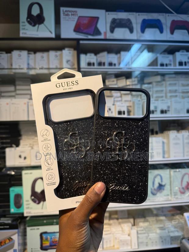 Guess Glitter Shockproof Hard Case/Cover for Apple iPhone 17 Pro - thumbnail 2