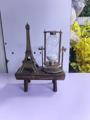 Eiffel Tower Featuring Hour Glass