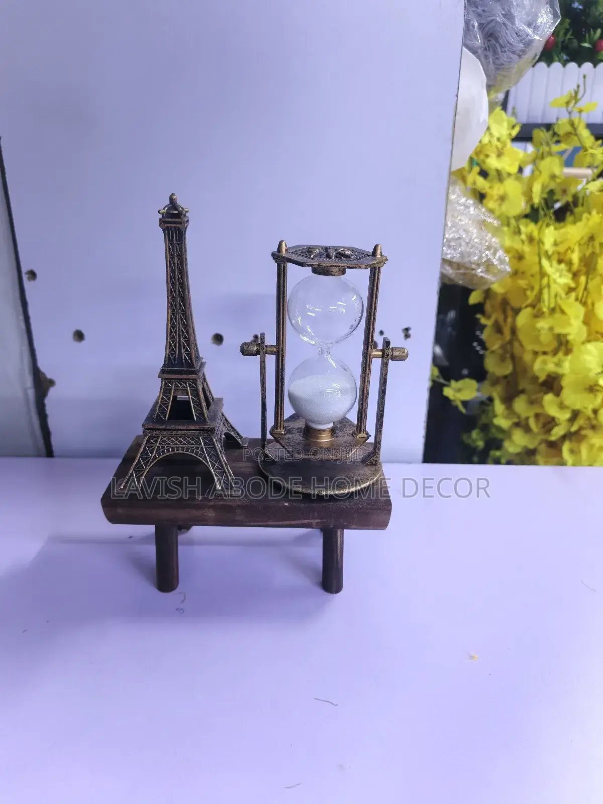 Eiffel Tower Featuring Hour Glass