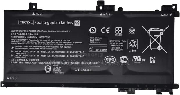 Laptop Battery Te03xl for Hp Pavilion Pc 15 Omen 15-Ax033dx 15-Ax000