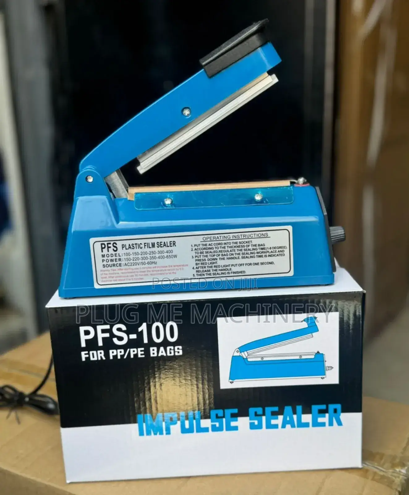 100mm Impulse Sealer/ Paper Heat Sealing Machine/ Impulse Sealer 100mm