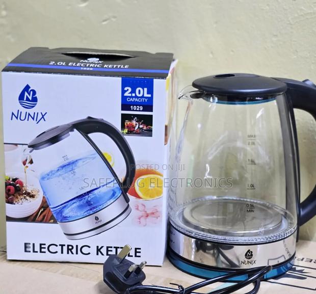 Nunix 2.0 Litres Capacity Glass Kettle Jug - main view