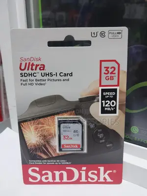 Sandisk 32gb Ultra Uhs-I SDHC Memory Card Class 10 for Camer