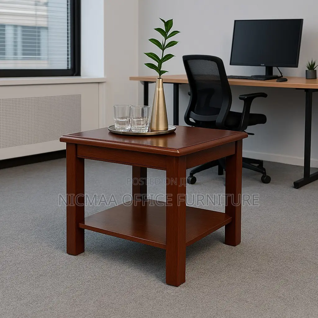 Premium Dark Wood Finish Coffee Table