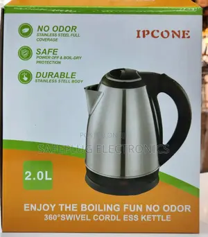 Swivel Cordless Electric Kettle - Ipcone 2.0 Litres Stainless
