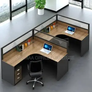 2-Way Executive Glass-Partitioned Setup Workstation