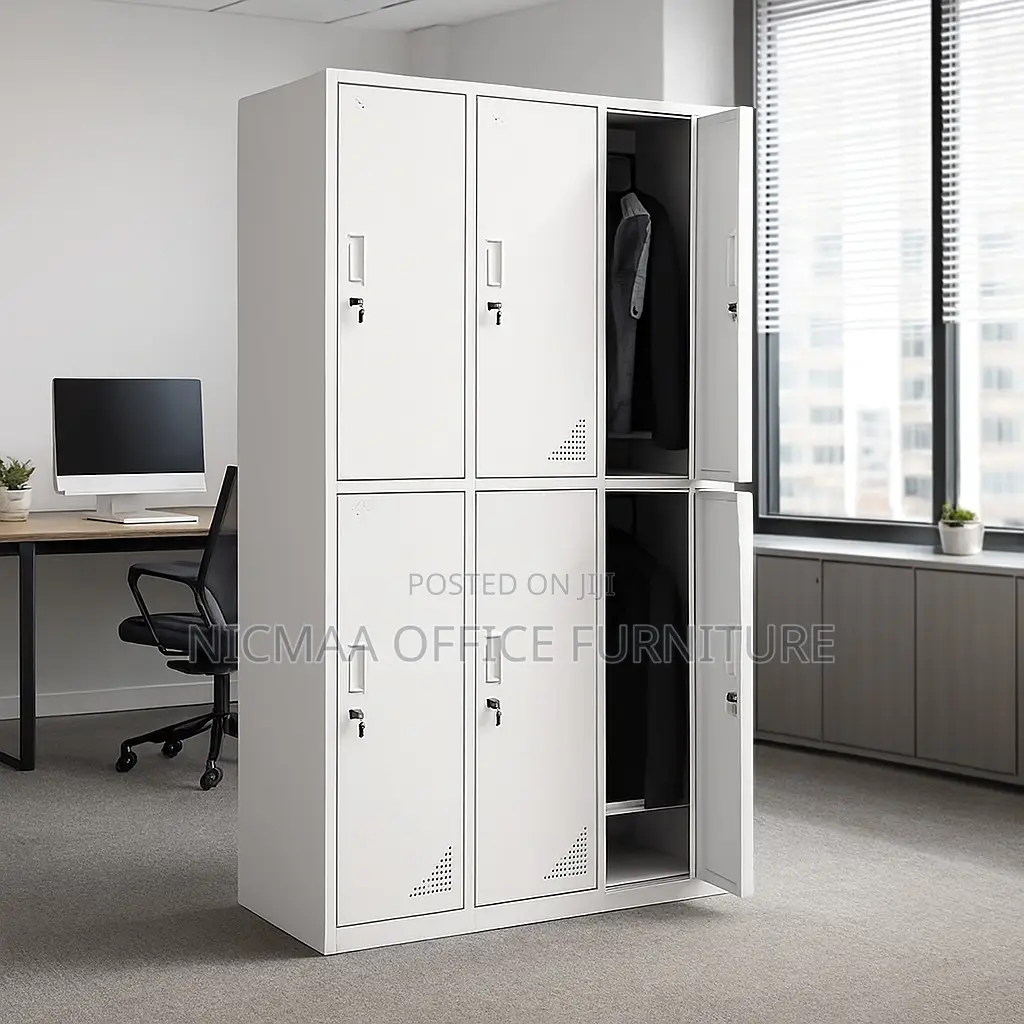 6-Locker Secure Storage for Professional Spaces Cabinet