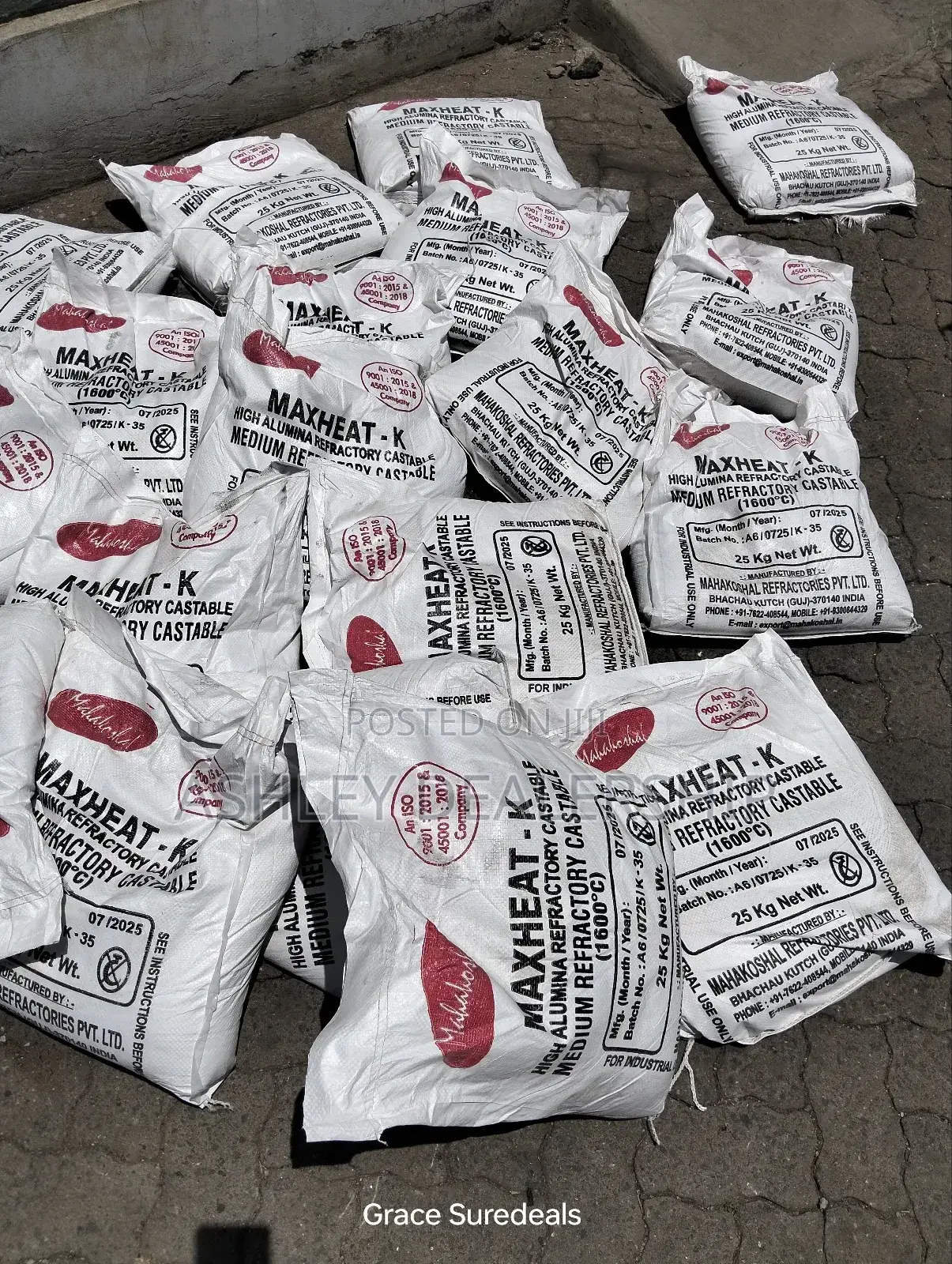 1600°C High Alumina Firebrick Cement