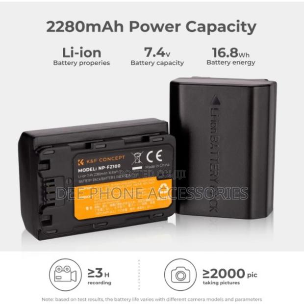 Caisi Np Fz100 2 Battery Kit + Double Charger - thumbnail 3