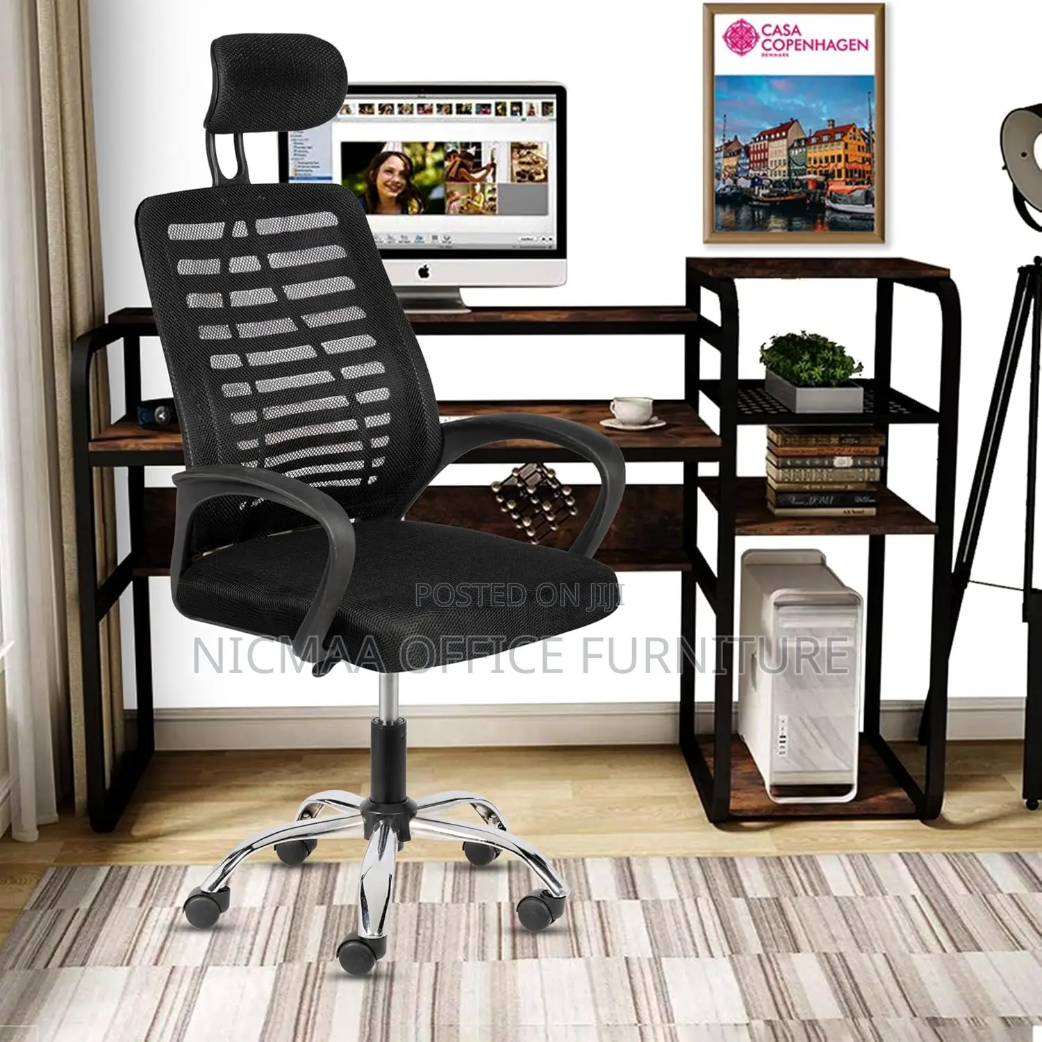 Adjustable Comfort for Modern Workspaces Mesh Seat