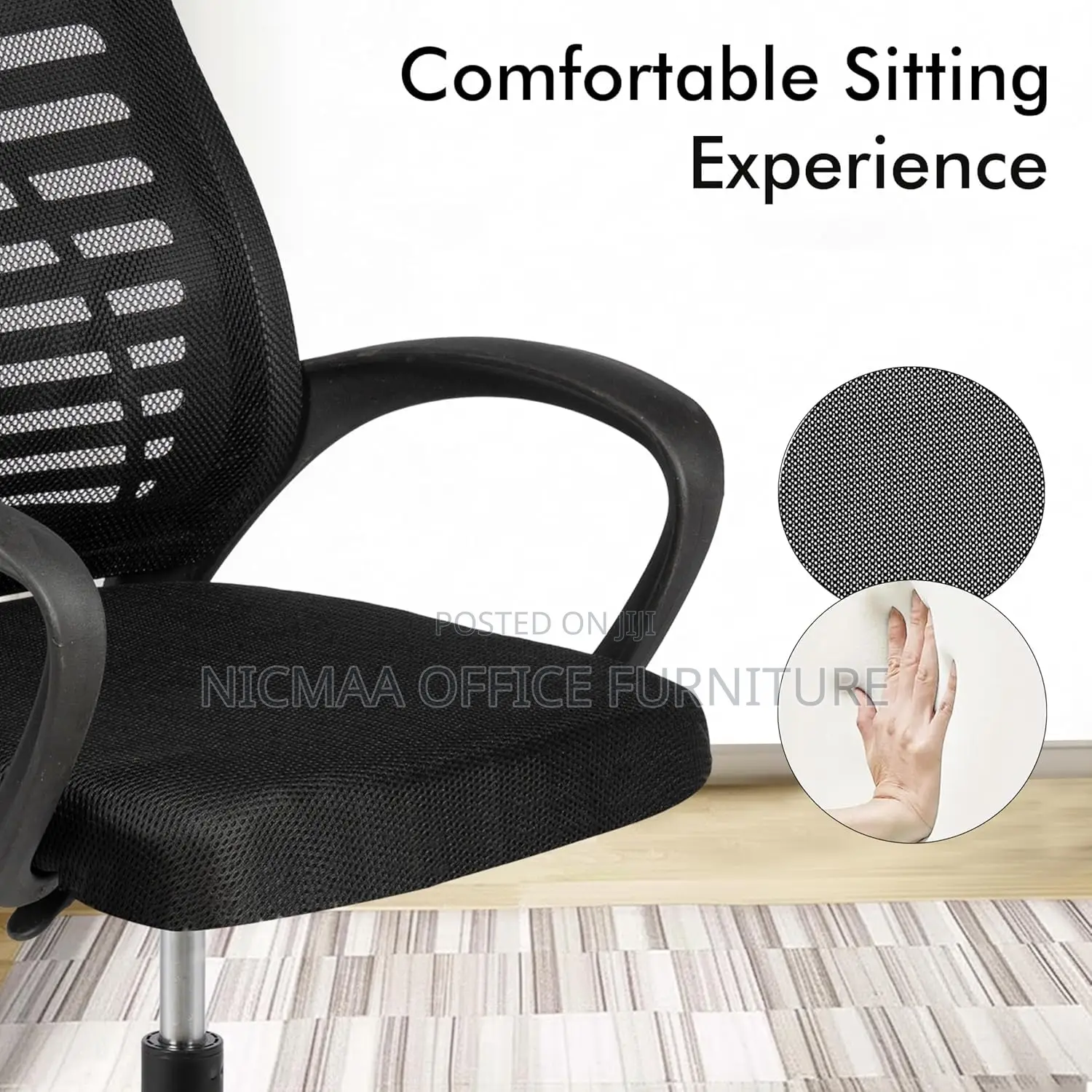 Adjustable Comfort for Modern Workspaces Mesh Seat