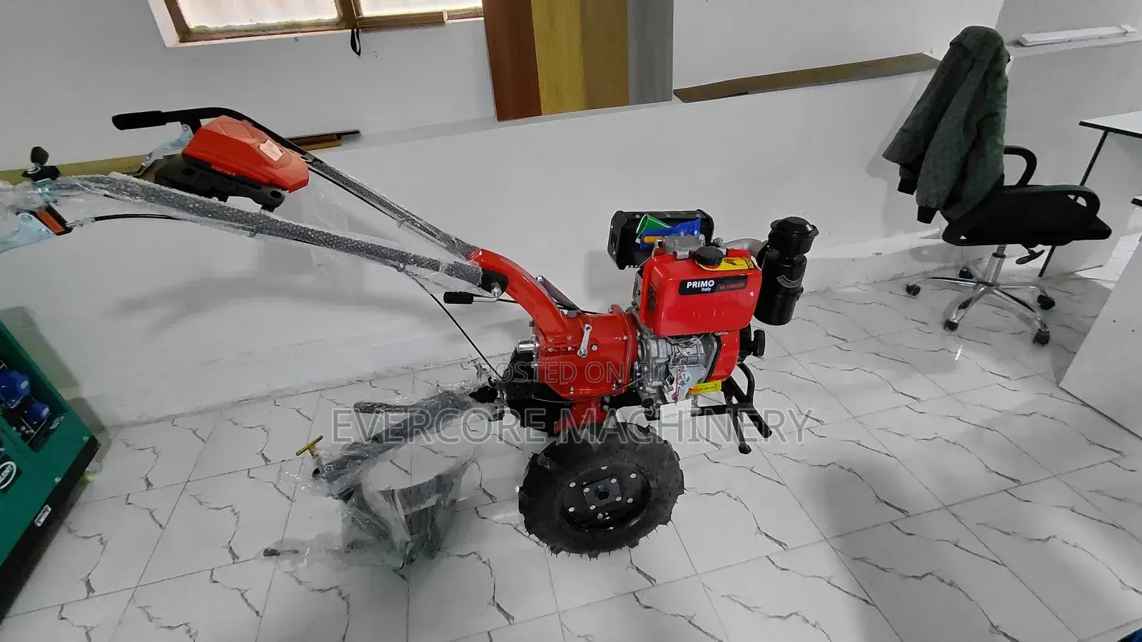 Primo Italy 10hp Diesel Power Tiller With Accessories.