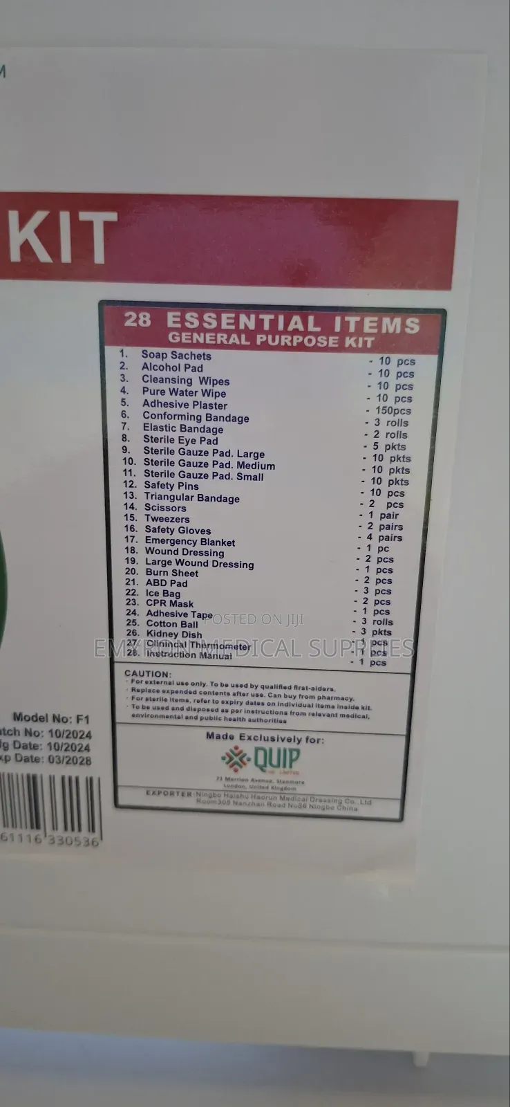 First Aid Kit (28 Essentials)