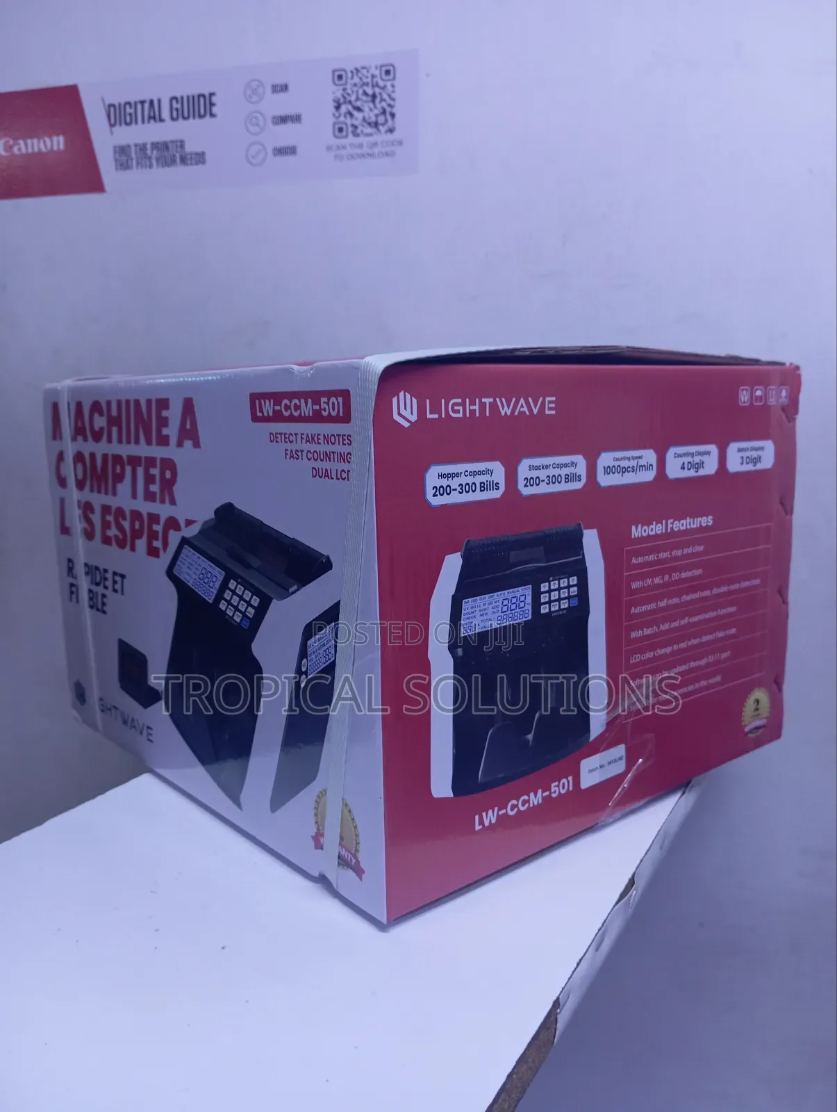 Lightwave Lw-CCM-501 Money Counting Machine Dual LCD Display