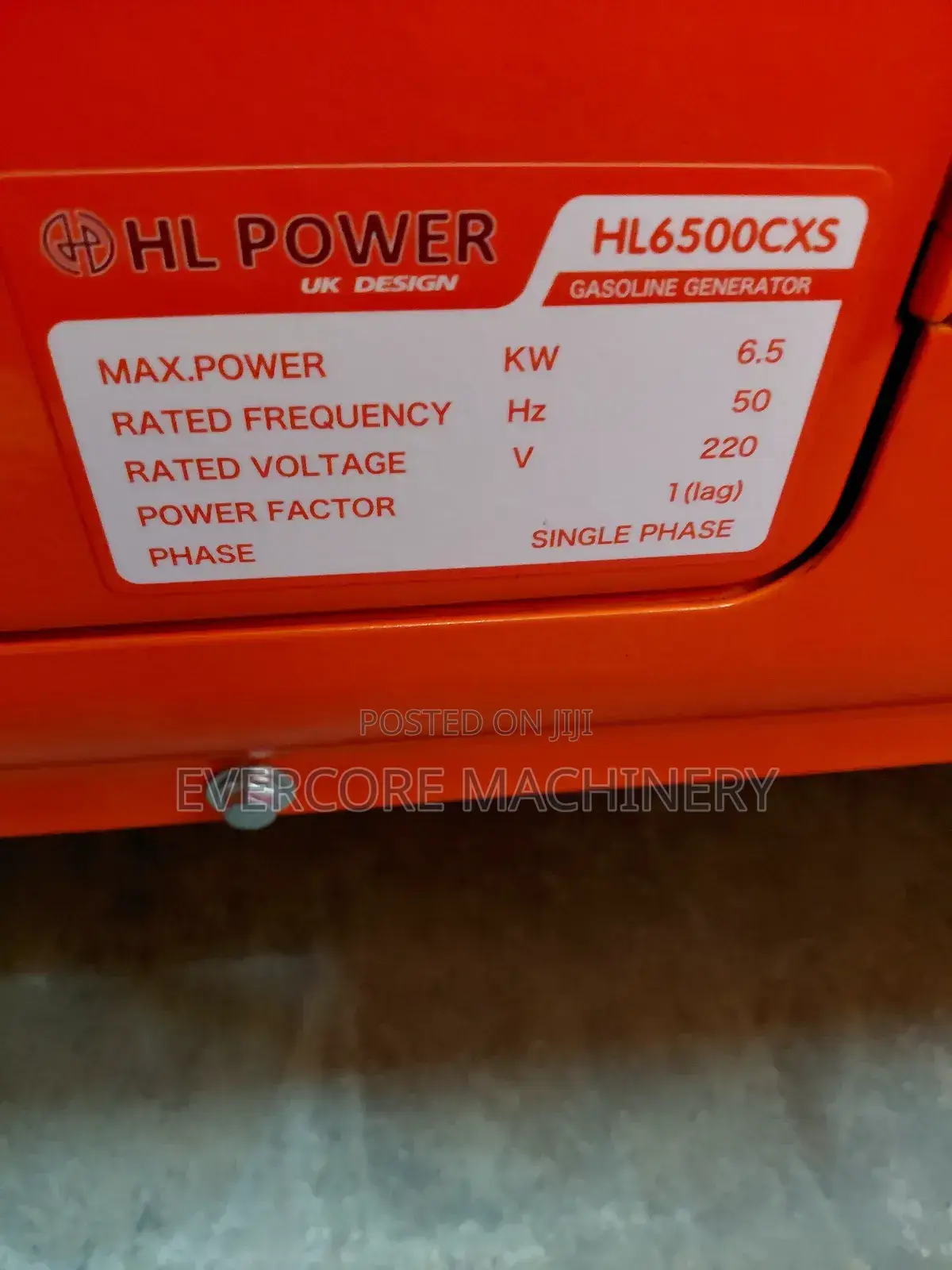Hl Ppower 5.5kva Supetsilent Petrol Generator.