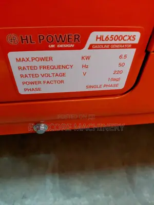 Hl Ppower 5.5kva Supetsilent Petrol Generator.