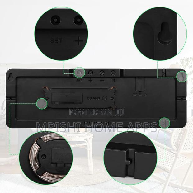 Led Digital Alarm Clock Large Display - thumbnail 7