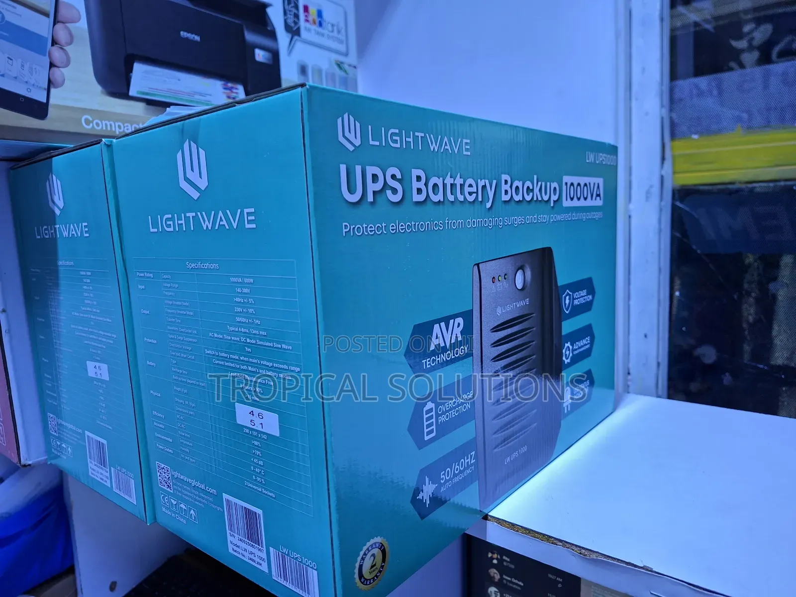 Lightwave 1000va Ups Available