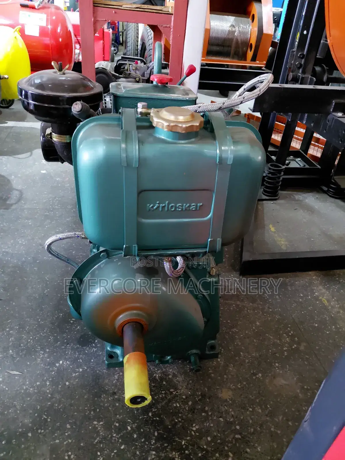 Kirloskar 6.5hp Diesel Powered Engine for Concrete Mixer.