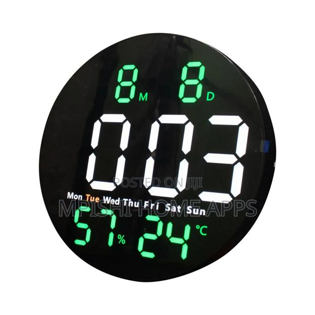 Led Round Digital Alarm Clock - thumbnail 2