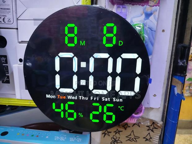 Led Round Digital Alarm Clock - thumbnail 3