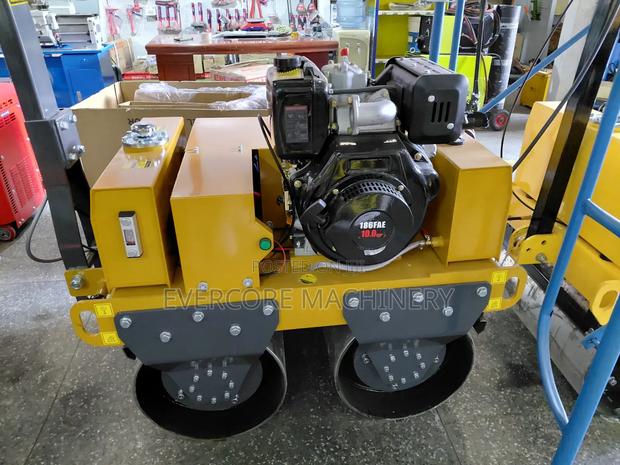 Heavy Duty Diesel Powered Double Drum Roller - main view