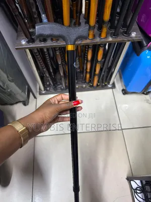 Adjustable Walking Sticks In Silver And Black