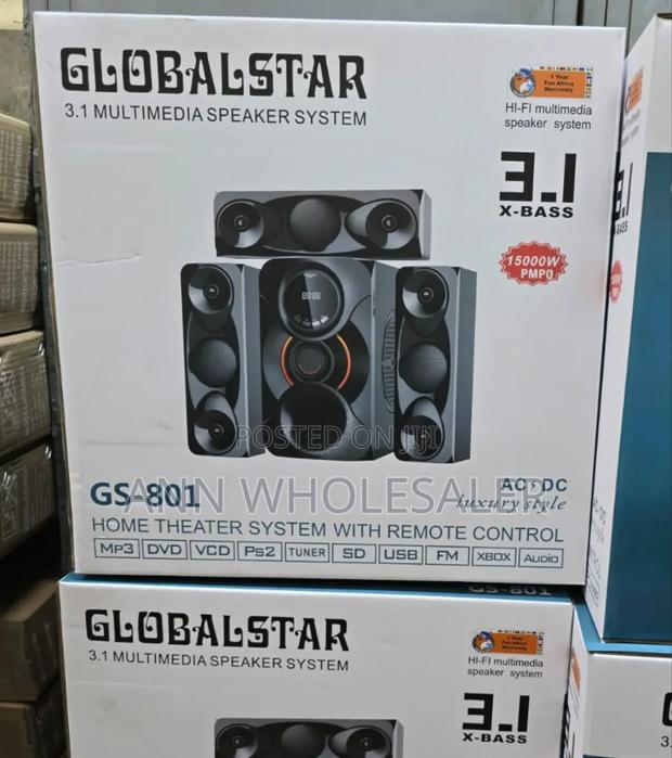 3.1ch Globalstar Home Theater System With Remote Control Woofer System