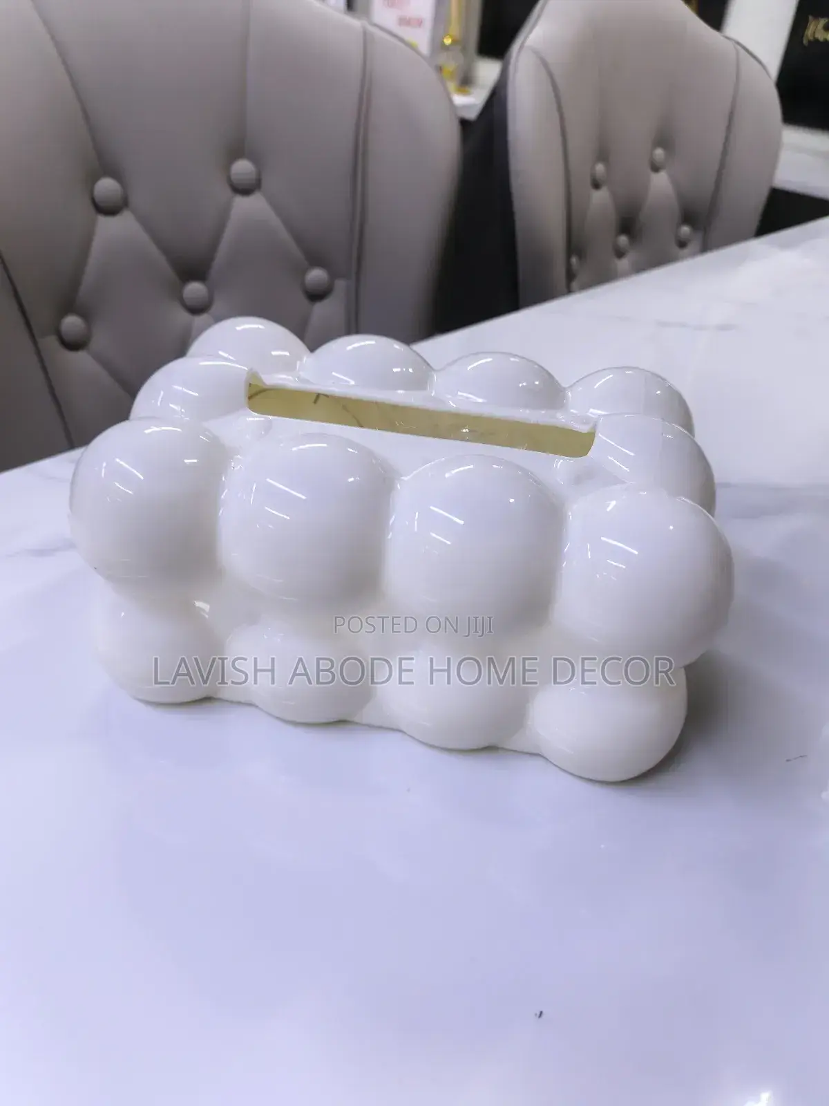 Unbreakable White Bubble Serviette Holder