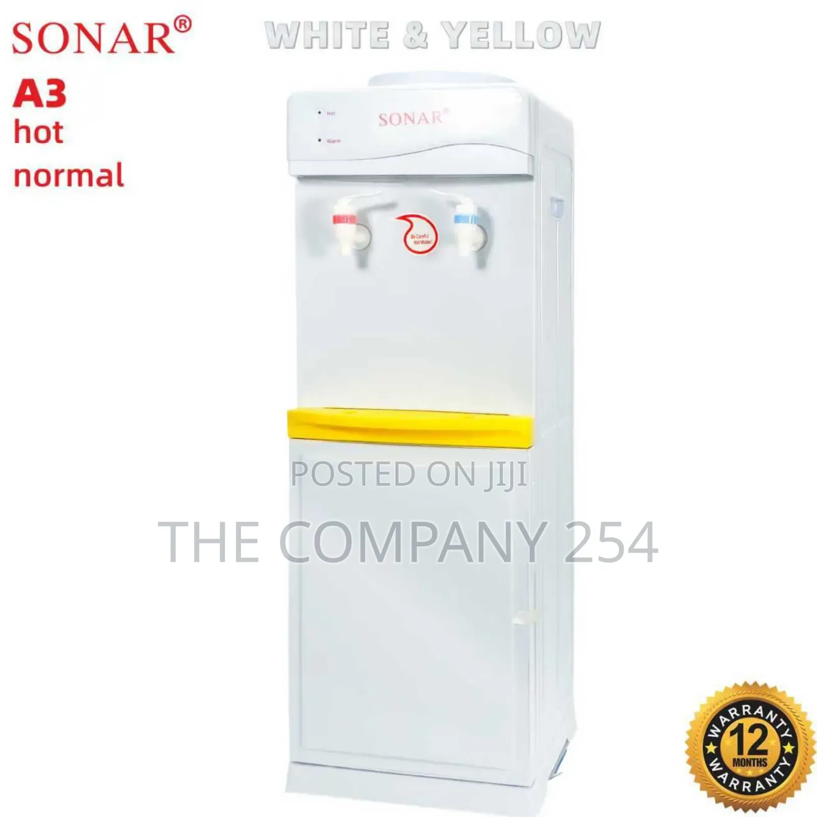 Sonar B7c Quality Water Dispenser With Hot and Warm Water Taps