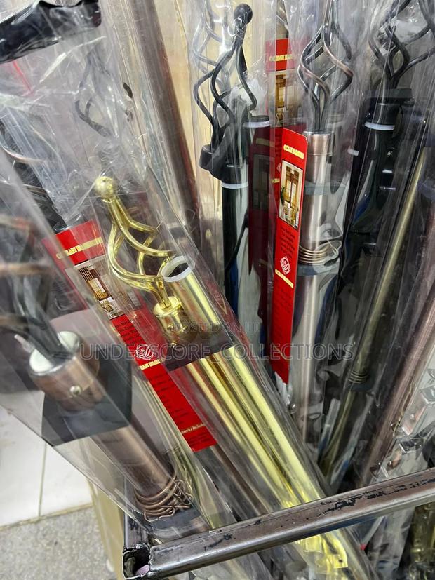 Modern Adjustable Double Curtain Rods - thumbnail 2