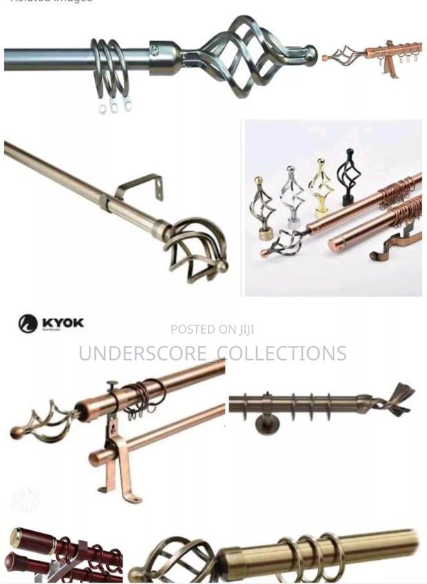 Modern Adjustable Double Curtain Rods - thumbnail 4