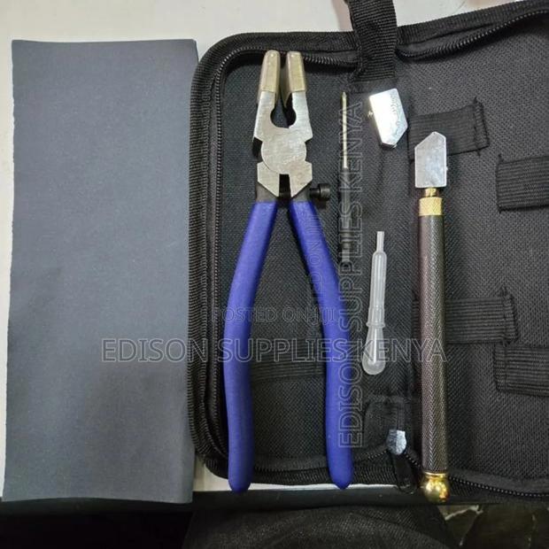 Glass Cutter Tools Set Glass Running Pliers Tile Cutter Breaking Plier - thumbnail 4