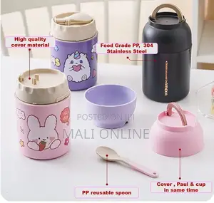 Thermos Food Jar 600ml Stainless Steel Lunch Box.