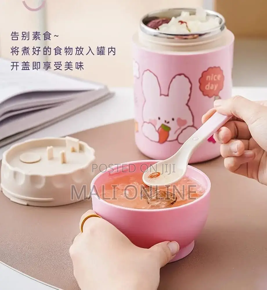 Thermos Food Jar 600ml Stainless Steel Lunch Box.