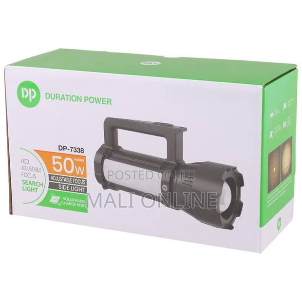 Dp-7338 50w Solar Rechargeable Searchlight Adjustable Led Spotlight. - main view