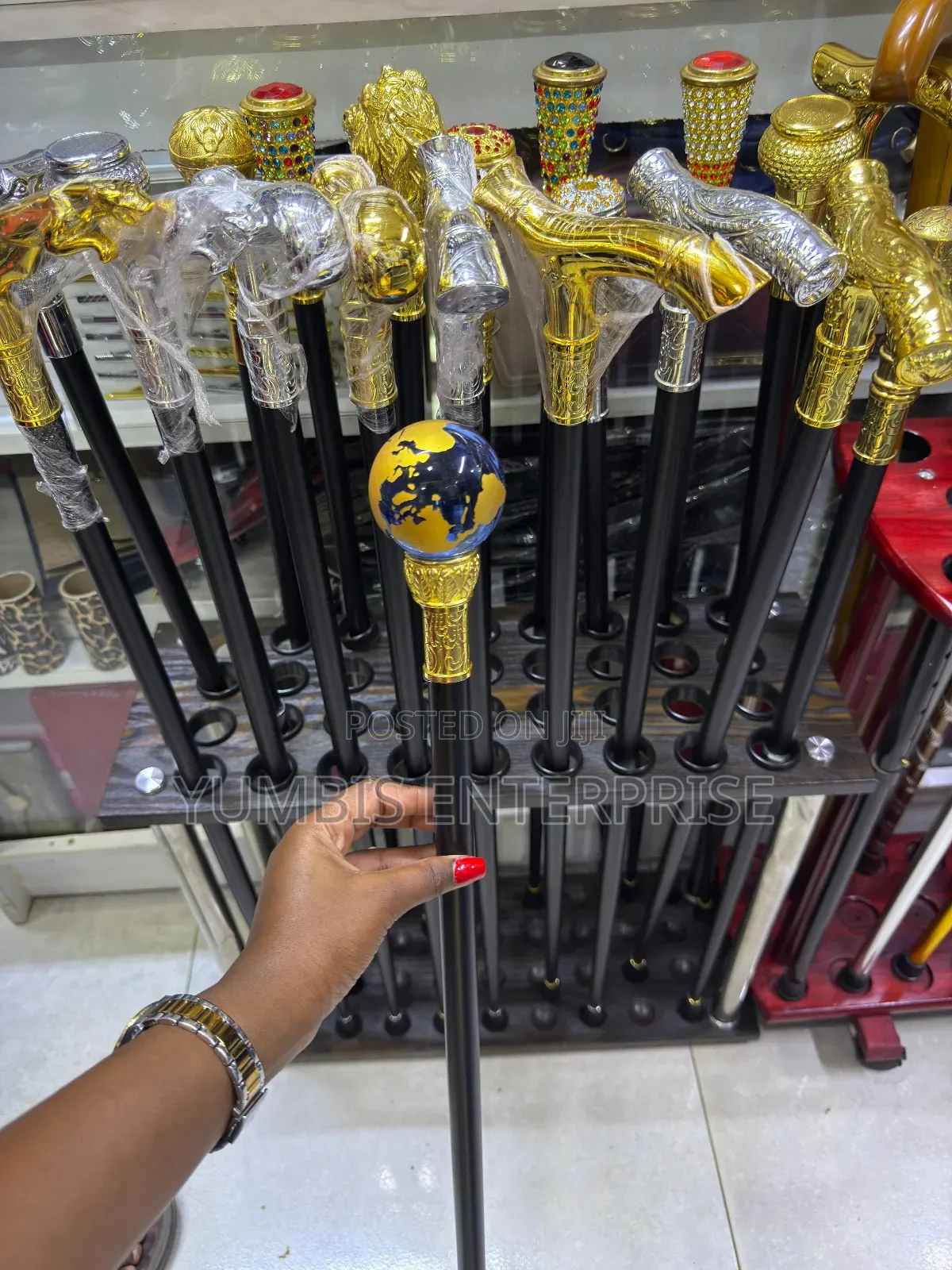 Globe Head Walking Stick With Sword at 5500