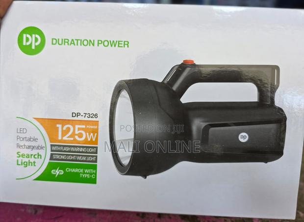 Dp-7326 125w Rechargeable Led Searchlight Type-c Portable Spotlight