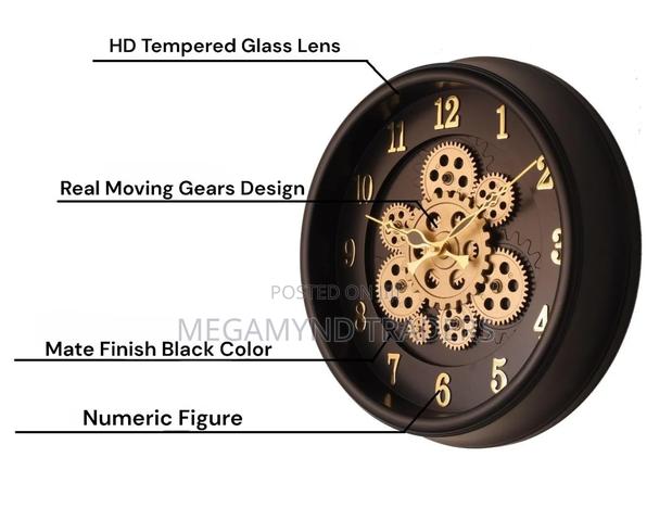 Rotating Moving Gear Wall Clock - thumbnail 8