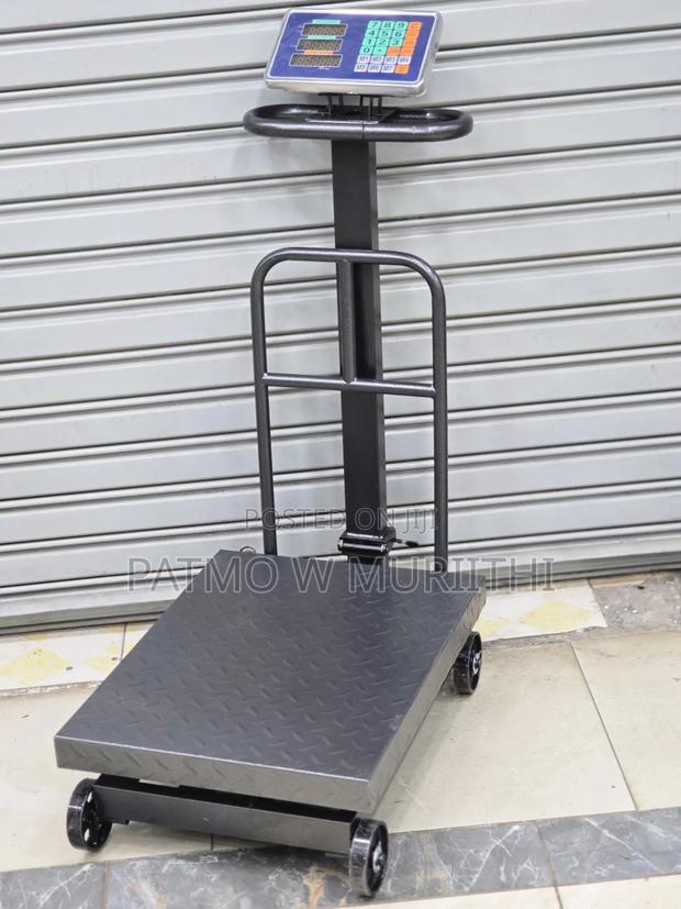 Scale, Commercial 600kg Digital Weighing Scale 60×45 With Wheel